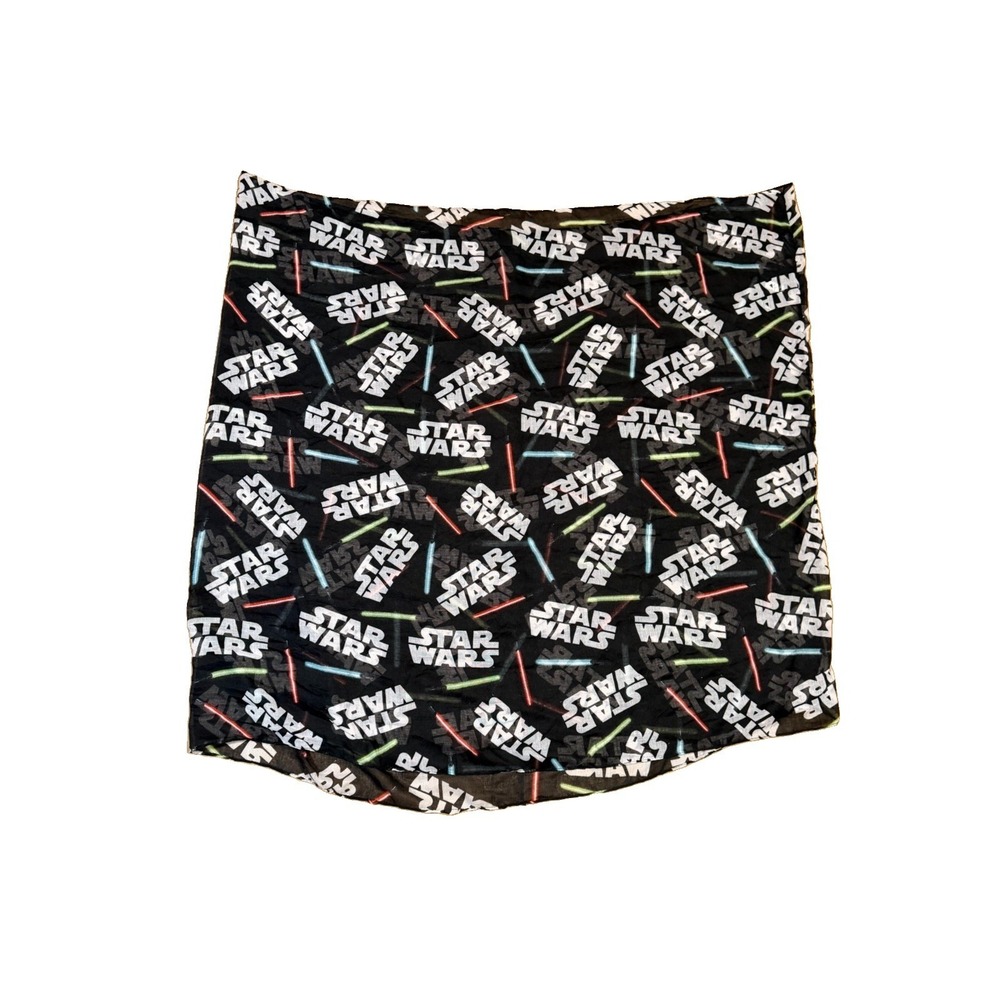 Star Wars Infinity Scarf Black w/ Logo & Light Sabers